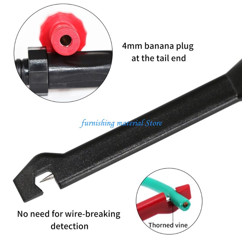 Y5GD Piercing Probe Clip 4mm Banana Plug Auto Test Leads for Electrical Testing