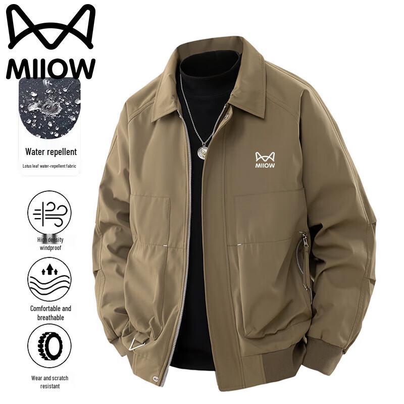 MiiOW Men s Casual Lapel Jacket M