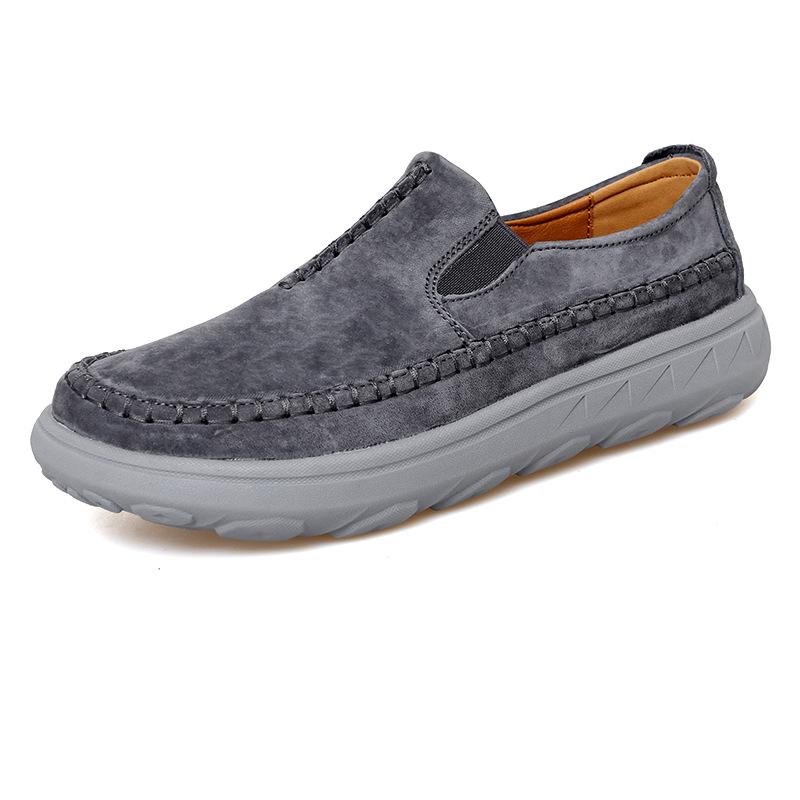 Large Size Beanie Shoes Men's New Lazy Shoes British Casual Shoes One-pedal Loafers Men