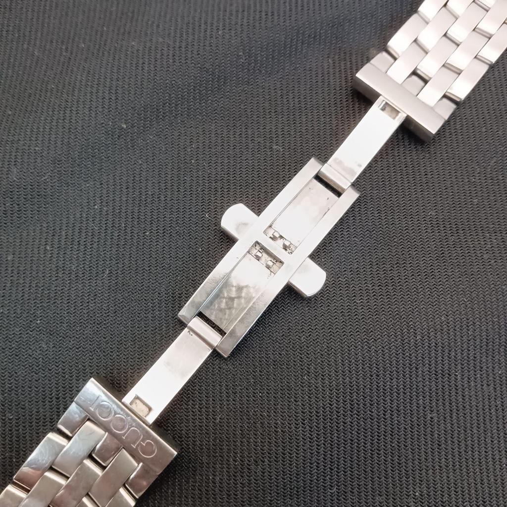 Used 0711-1 GUCCI 5500M Men's Watch 19mm Replacement Strap Band Genuine Belt