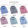 2026 Spring Casual Long Sleeves Shirts Men Turn-down Collar Business Shirts Mens 100% Cotton Oxford Cloth Tops Man