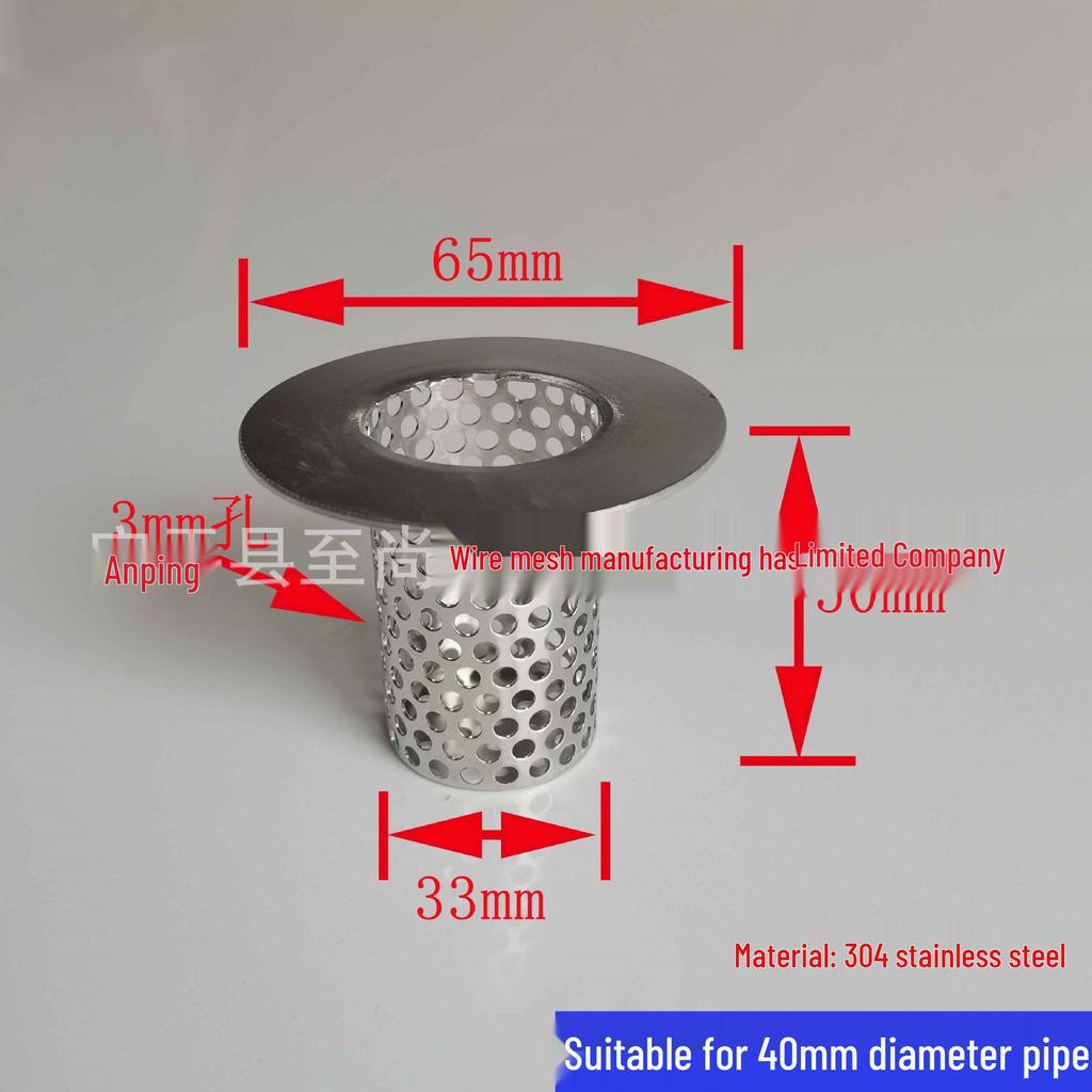 Filtro per Scarico Capelli Anti-Intasamento in Acciaio Inossidabile e Copertura a Rete Anti-Insetti per Lavandini del Bagno.