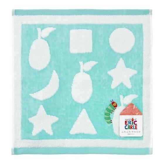 Hayashi Hand Towel Approx. 33 x 35 cm Hungry Caterpillar Shape Blue WP433201