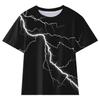 Source manufacturer, new children's clothing, lightning series children's short-sleeved T-shirt 3D printed short-sleeved T-shirt short-sleeved