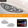 2 Pcs Car Headlight Tailight Protective Film Transparent Black TPU Sticker For Porsche Cayenne Macan Taycan 2011 To