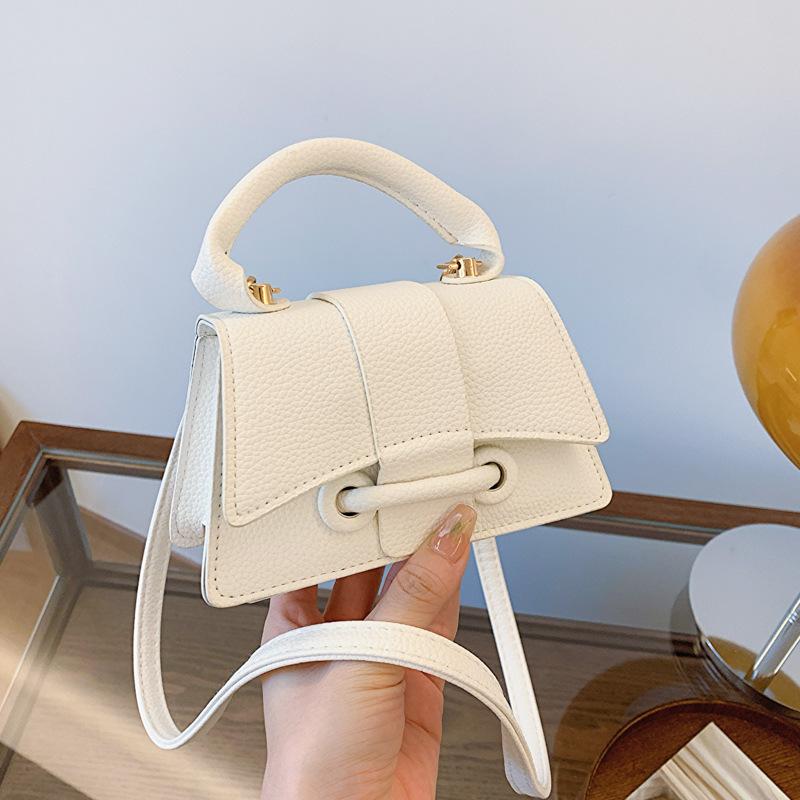 Women'S Commuter Texture Handbag Spring Versatile Shoulder Messenger Bag Temperament Small Square Bag Women