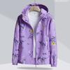 Jacket Women's Spring and Autumn Outdoor Windproof Warm Fleece Hooded Sports Sweatshirt Jacket