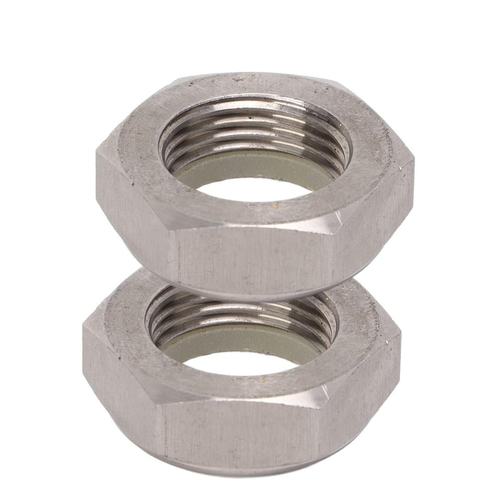 2 PCS Stainless Steel Self Locking Nut, 90185-22043 Replacement Self Locking Nut, High Hardness Self Locking Nut for Outboard Mo