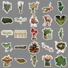 50 Forest-Inspired Graffiti Stickers: Retro Fresh Decor for Phones, Tablets, and Journals