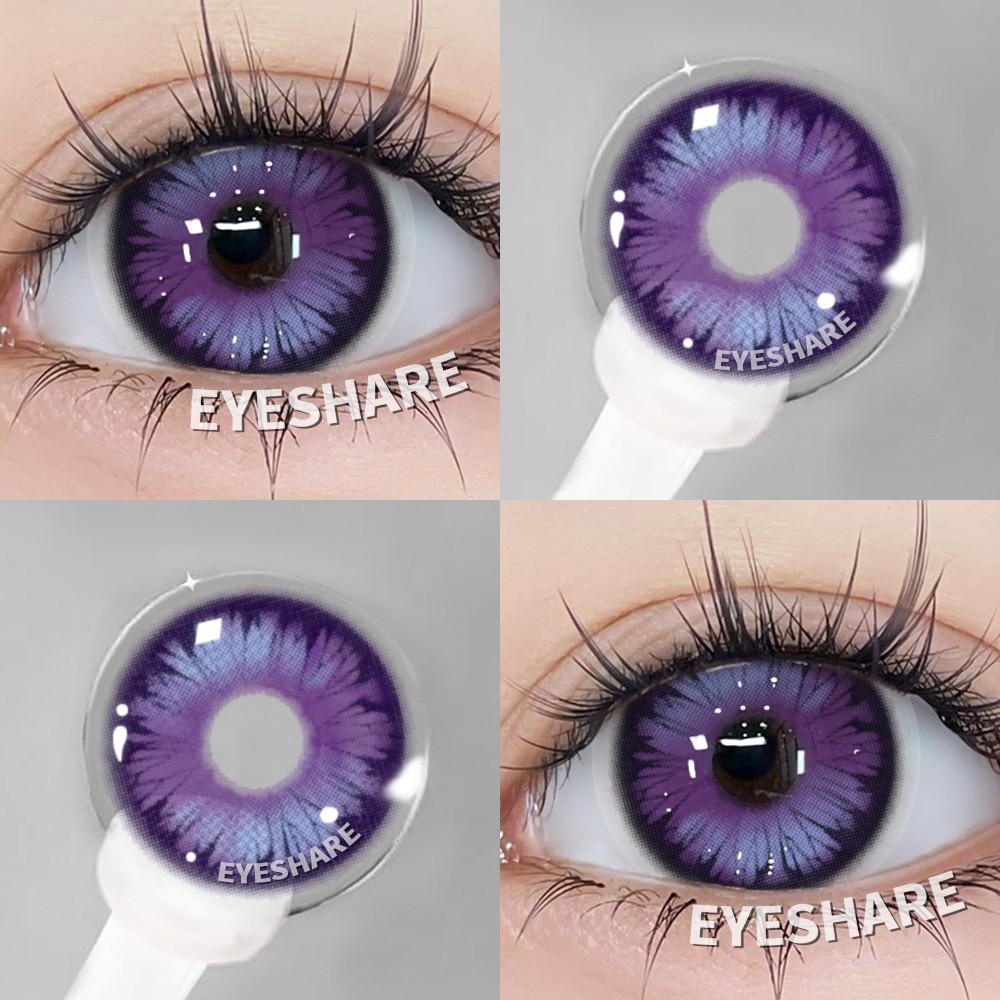 COD Eyeshare 1 Pair Red Color Cosplay Contact Lenses Pink Purple Colored Eye Makeup Contacts Fashion PUpils for Halloween