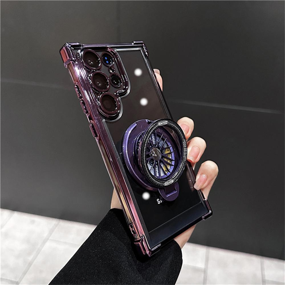Shockproof Airbags Armor Magnetic Transparent Case for For Samsung S25 S24 Ultra S23 Fe S22 Plus A16 A54 A34 A15 A25 A35 A55 A24 A53