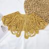 Vintage Shawl O-Neck Doll Fake Collar Shirt Women Hollow Crochet Lace False Collar Detachable Woman Half Shirt Faux  Col
