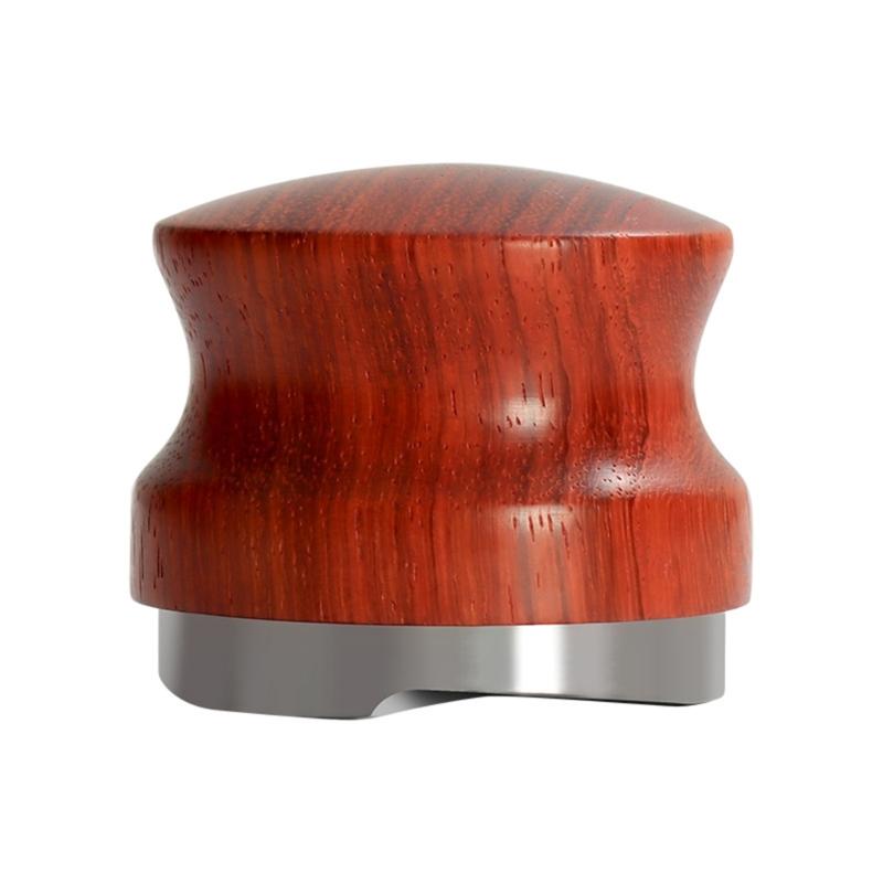 51mm/58mm Coffee Tamper Tool Coffee Powder Hammer Espresso Tamper Wood and Metal Material for Coffee Lover