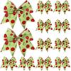Christmas Supplies 12 Pieces Bow Decoration Bow Christmas Accessories Gift Box Decoration Tree Garland Decoration