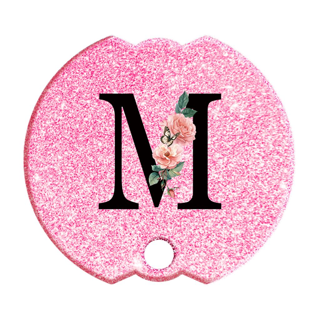 40 Oz Personalized Stanley Tumblers Name Plates for Stanley Tumblers Cup Lid H2.0,Cup Lid Topper Round Name ID Plate Glitter