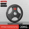 Yu Ying Rubber-Coated Olympic Barbell Weight Plates with Three-Hole Grip