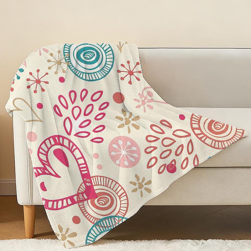 Lightweight Soft Flannel Blanket - Versatile Minimalist Design, Cozy Warm for Home, Perfect for Christmas & Halloween