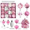 6cm Electroplated Shiny Irregular Christmas Tree Ball Set