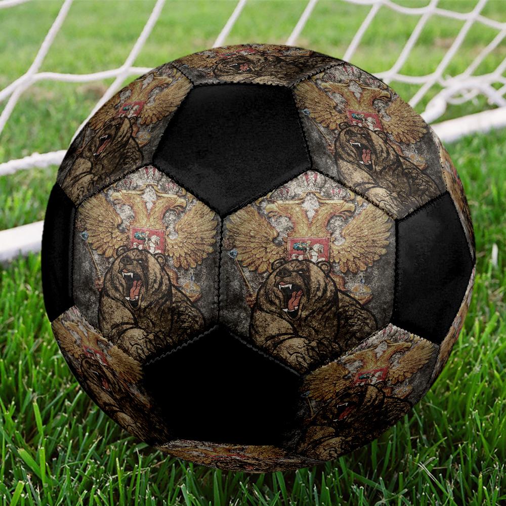Russian Double Indoor Soccer Ball Colorful Machine Stitched PVC Size 5 Team Training Competition Ready Durable High-Bounce Cool Sports Gift