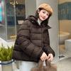 Winter Neue Damen Kapuzen-Daunenjacke Locker Warm Brotmantel Mode Vielseitig Freizeit Baumwolle Gepolstert Oberbekleidung
