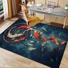 1pc Dreamcatcher,Koi Fish,Feathers Office Carpet Soft Polyester Entrance Carpet Washable Non Slip Ma