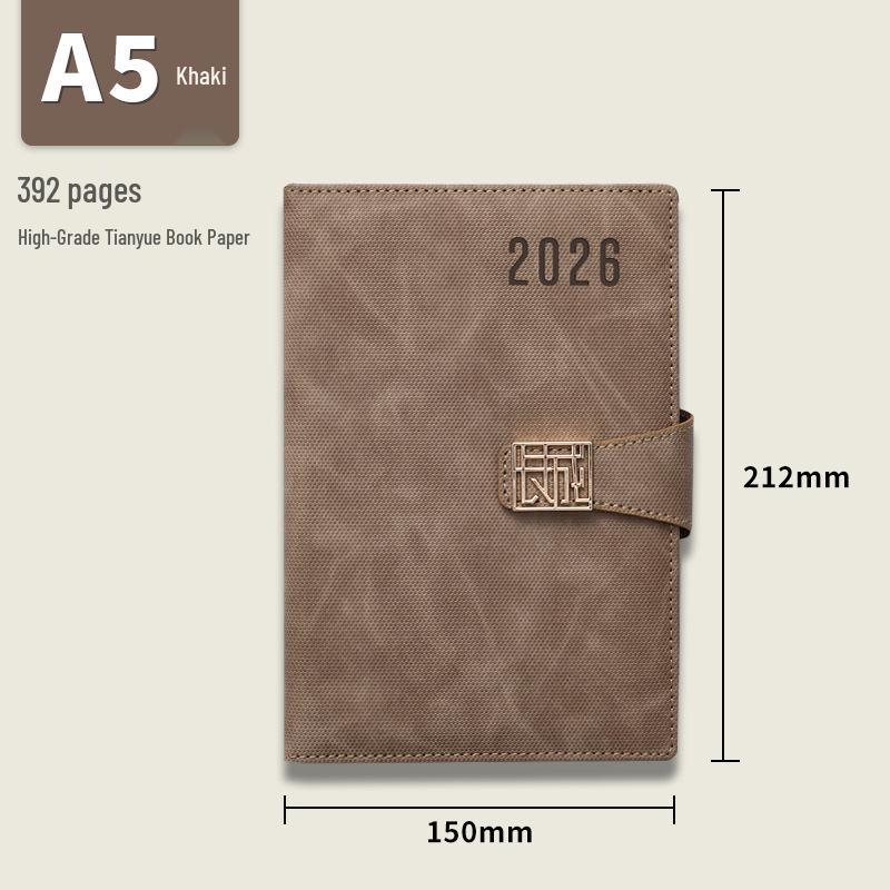 Custom 2025 Daily Schedule Book & Notepad Gift Set with Logo
