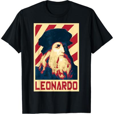 Leonardo Da Vinci Retro Propaganda T-Shirt