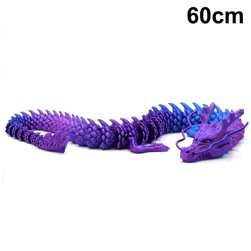 3D Printed Conjoined Dragon Ornaments, Movable Cartoon, Creative Dragon Plants, Rockery, Fish Tank Landscaping