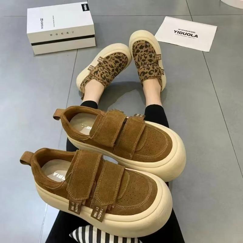 Flat Women's Sports Shoes Casual Leopard Print Fashion Brand Ankle Boots Loafers Winter Women's Casual Travel Sneakers