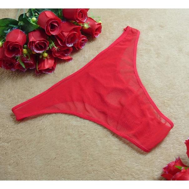 Sexy Underwear Men Passion T-back Perspective Gauze Hole Underpant Sexy Lingerie Men Underwear Solid Sexy Lingerie