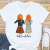Summer Pumpkin Halloween Thanksgiving Cat with Pumpkin Print Short Sleeve T-shirt Graphic T Shirts  Aesthetic Tops