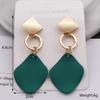 Green Hanging Earrinsg for Women Luxury Crystal Wedding Jewelry Imitation Pearl Drop Earrings new trend boucle oreille