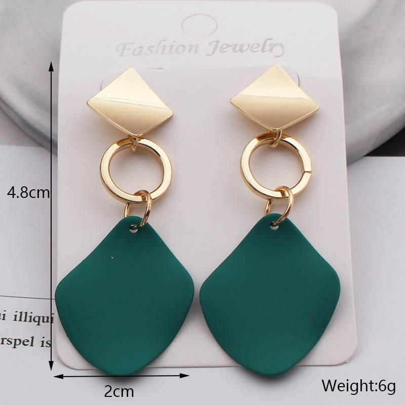 Green Hanging Earrinsg for Women Luxury Crystal Wedding Jewelry Imitation Pearl Drop Earrings new trend boucle oreille