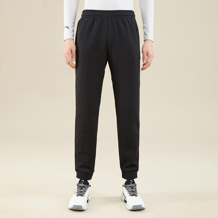 Anta Variety Training Collection Knitted Sweatpants Men's Basic Black 152347303-3