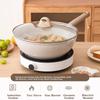 CAROTE Non-Stick Titanium Frying Pan 28cm Maifan Stone Wok Flat Bottom Pan for Induction and Gas Stove
