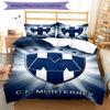 C.F.Monterrey Football Crest Art Printed Pattern Duvet Cover Set – includes 1 duvet cover and 2 matching pillowcases Bedroom decor Christmas gifts