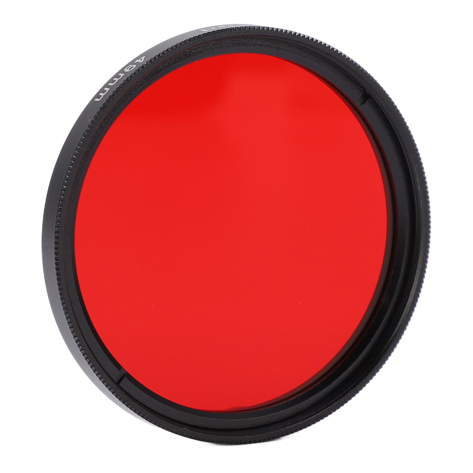 

Camera Waterproof Filter Full Red Lens Filter Optical Glass for Nikon Camera Lens 49mm / 1.93in