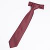 Emporio Armani Jacquard Micro Made in EM001346 TE13740 F5029 Men's Tie, 7.5cm Wide, 100% Silk, Check, Red, Italy, [Used]
