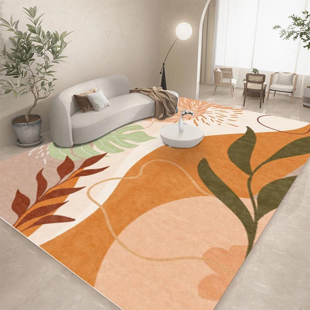 

Modern Abstract Flowers Leaves Carpet for Living Room Home Decor Sofa Rugs Bedroom Rug Lounge Kitchen Coffee Table Floor Mat 50X80CM