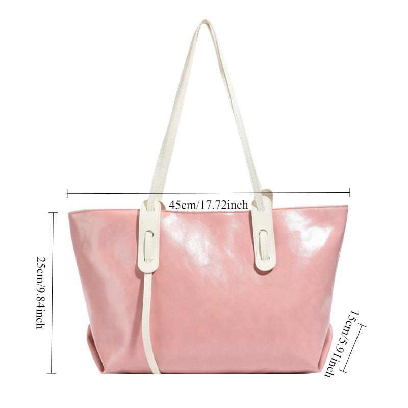 Simple Large Capacity Shoulder Bag for Women, 2026 New Texture Soft Face Fashiable Work Commuting Armpit Tote Bags