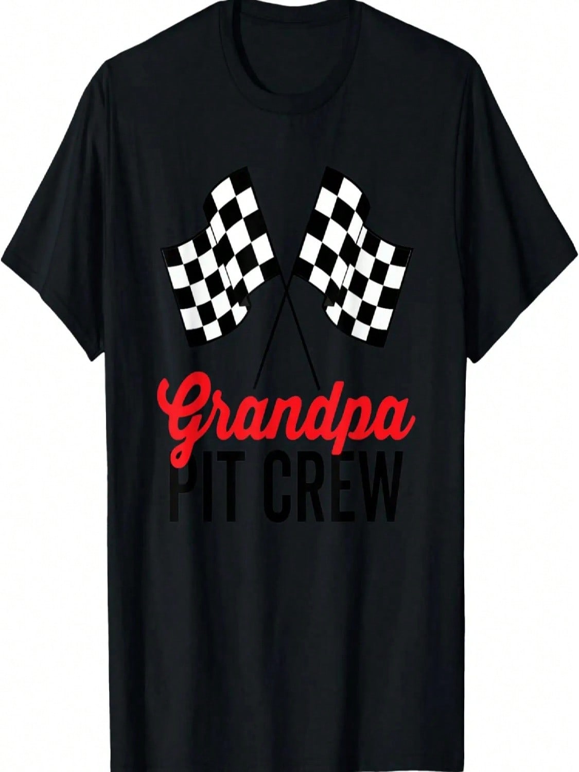 Grandpa Pit Crew Racing Party Costume T-Shirt S разноцветный