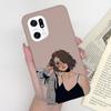 Für Oppo Find X5 Pro Lite Handyhülle Schmetterling Mattes Silikon Stoßfest Schwarze Abdeckung Für Oppo FindX5 X5Pro X5Lite Funda Coque