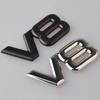 3d Metal Chrome Black Car Letters V8 Logo Engine Displacement For Land Cruiser Fender Trunk V8 Emblem Badge Sticker Accessories