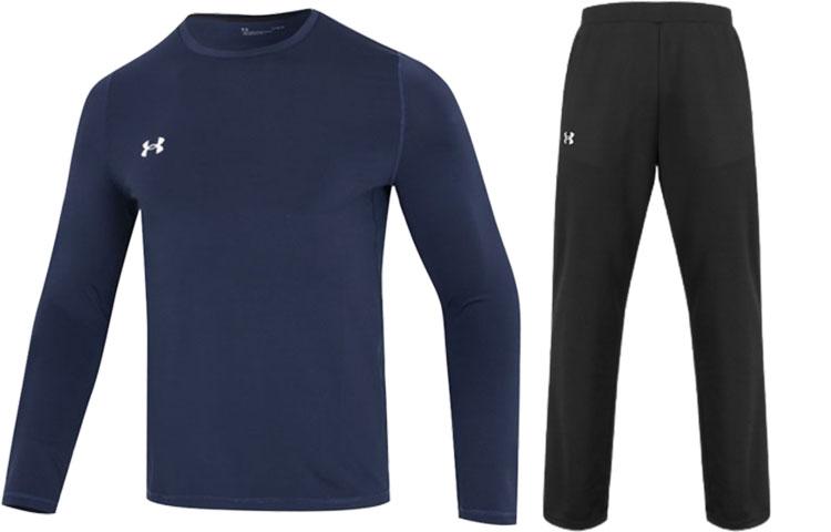 Under Armour Casual Sportswear Men s Crew Neck Moderate 22600307-408+21500737-001 XXL