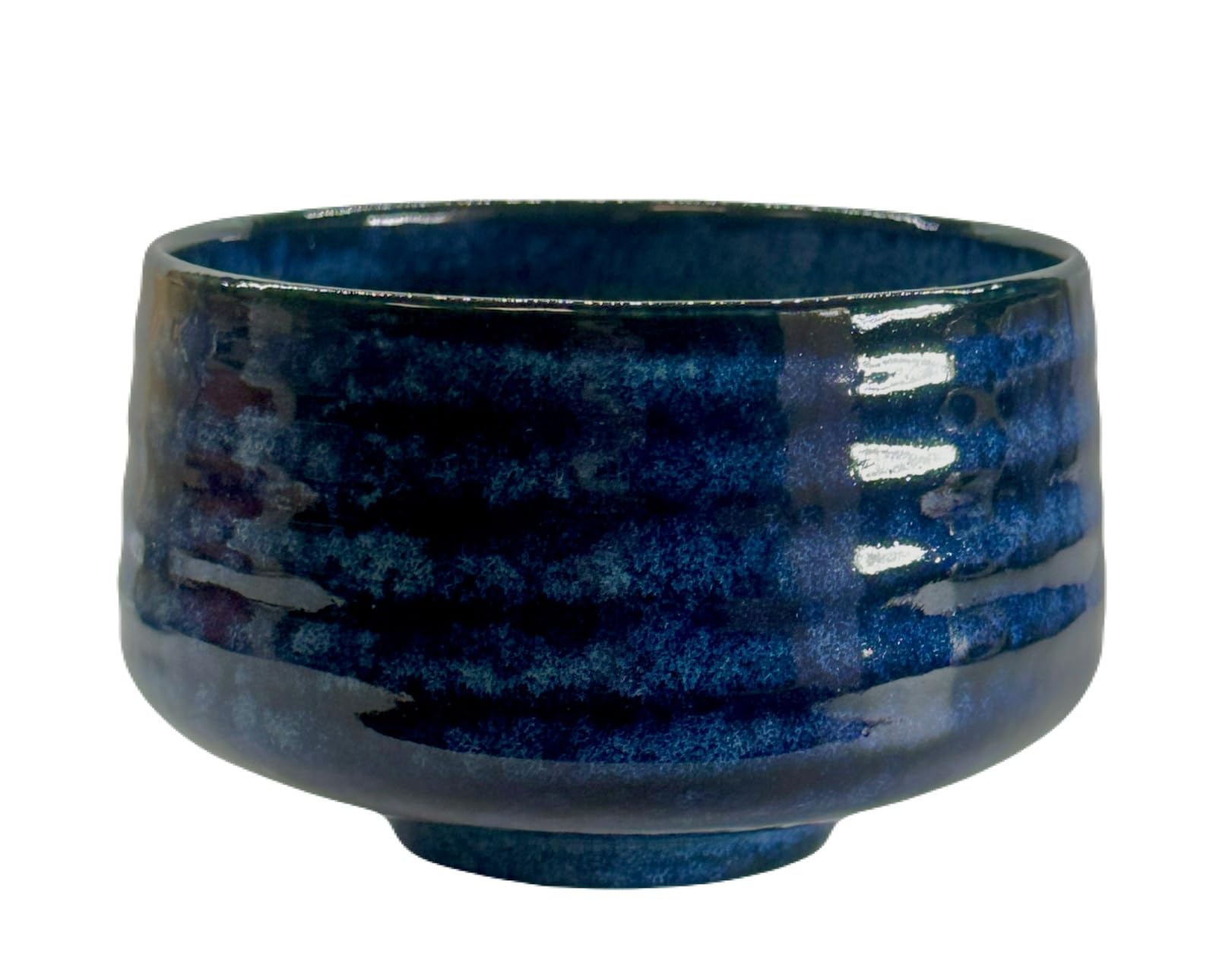 

Mino ware kiln-changed navy blue Mi 4107