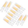 10pcs G9 3W Light Bulbs for Household Wall Light Ceiling Lamp AC 110V (Warm White)