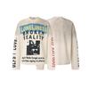2026 Mens Long Sleeve Sweatshirt American Street Style Vintage Distressed Waffle Knit Casual Top