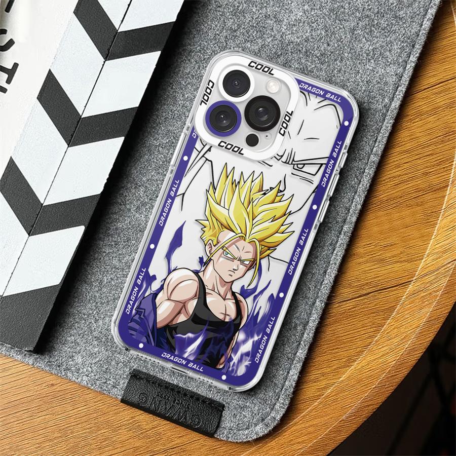 Dragon Ball Z Trunks Goku Clear Phone Cover Case for iPhone 12 Mini 16 15 14 Plus XR 13 12 11 Pro MAX 17 Air 7 8 16e