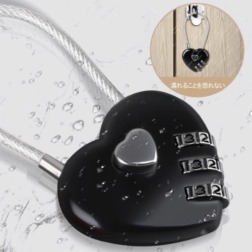 Set of 3 Wire Padlocks, 3 Colors, 3-Digit Combination Locks, Anti-Theft, Zinc Alloy, with PIN Code, Easy Setup, Secure and Anti-Theft, Compact, Lightw