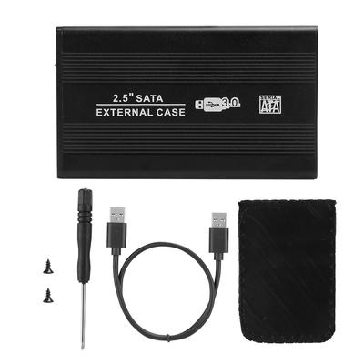 2.5 Inch SATA USB 3.0 Mobile Hard Disc Drive External Enclosure HDD Aluminum Box Case (Not Inclube Hard Disk)